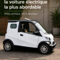 Premier plan de la Linzda, une voiture électrique au design moderne et attractif.