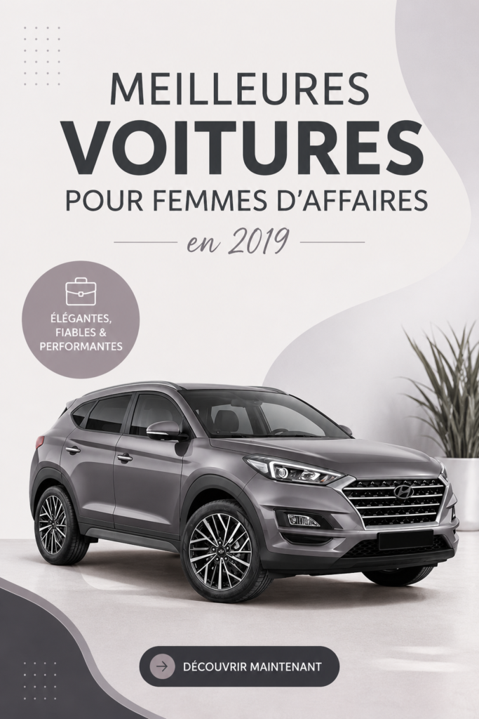 Une femme souriante conduisant une voiture électrique moderne sur une route urbaine.