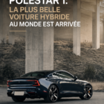 Vue élégante de la Polestar 1 dans un cadre urbain moderne