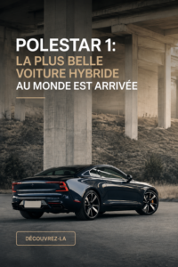 Vue élégante de la Polestar 1 dans un cadre urbain moderne