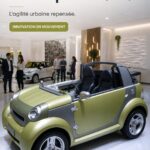 Un concept de voiture électrique Smart Crosstown révolutionnaire en milieu urbain.