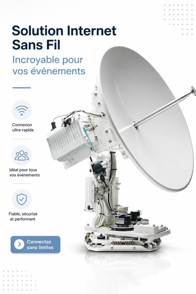 Illustration d'un événement avec un système wifi sans fil efficace, rassemblement convivial et connecté.