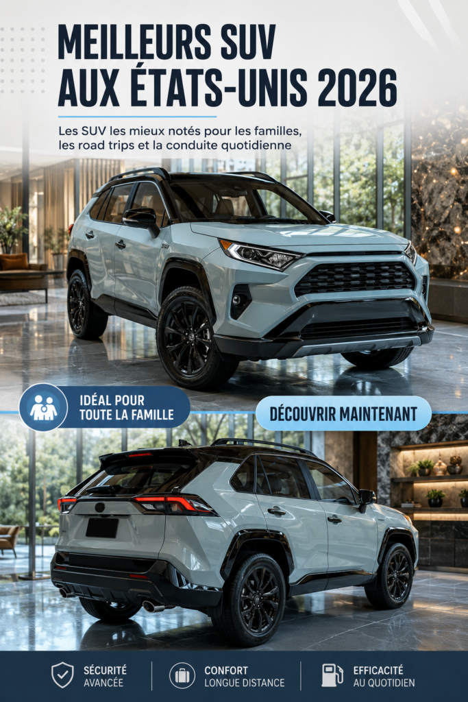 SUV électrique familial moderne sur route