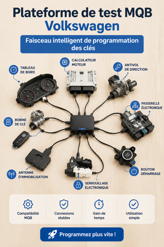 Un véhicule Volkswagen sur la plateforme MQB en pleine nature.