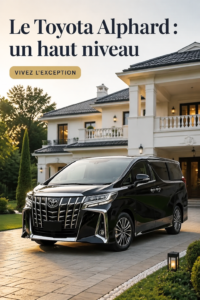 Vue extérieure du Toyota Alphard, un MPV haut de gamme adapté aux familles.