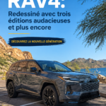 Toyota RAV4 2026 en couleur moderne sur route