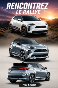 Toyota Yaris Cross au design inspiré des rallyes sur une route