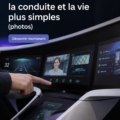 Concept de voiture connectée Bosch, illustration montrant l'innovation automobile.