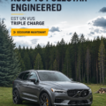 Volvo XC60 T8 Polestar sur une route panoramique, soulignant son design élégant.