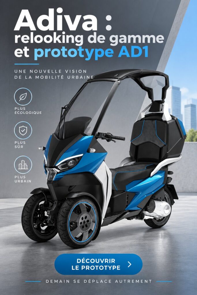 Prototype AD1 d'Adiva avec un design moderne et élégant
