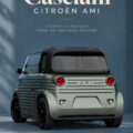 Caselani Citroën AMI au design vintage et moderne, mettant en avant son esthétique unique.