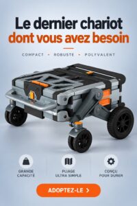 Chariot innovant pour femmes, pratique et design moderne.