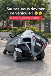 Une voiture électrique moderne et élégante, représentant l'innovation automobile.
