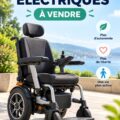 Fauteuil roulant électrique moderne sur un sentier ensoleillé.