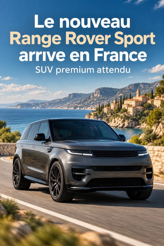 Vue avant du nouveau Range Rover Sport 2025 au design moderne