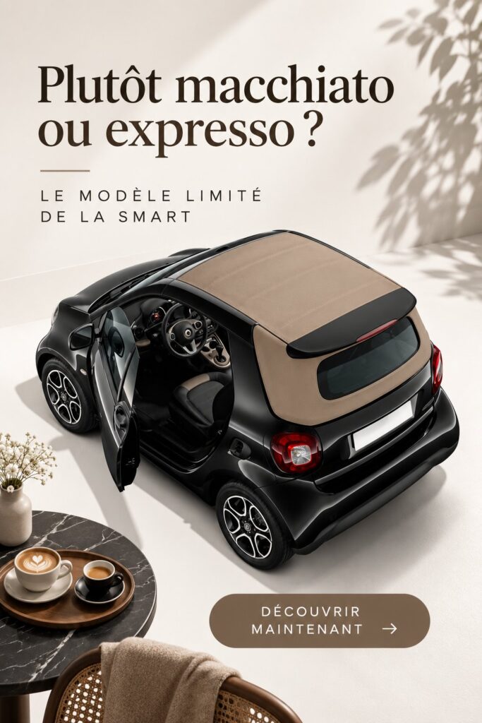 Nouvelle Smart en édition limitée, une voiture électrique moderne et élégante