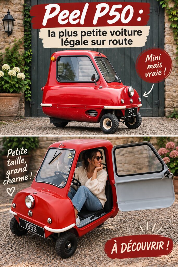 Peel P50, la plus petite voiture légalement sur route