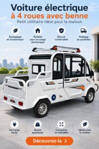 Un scooter électrique élégant adapté pour la ville, garé dans un environnement urbain.