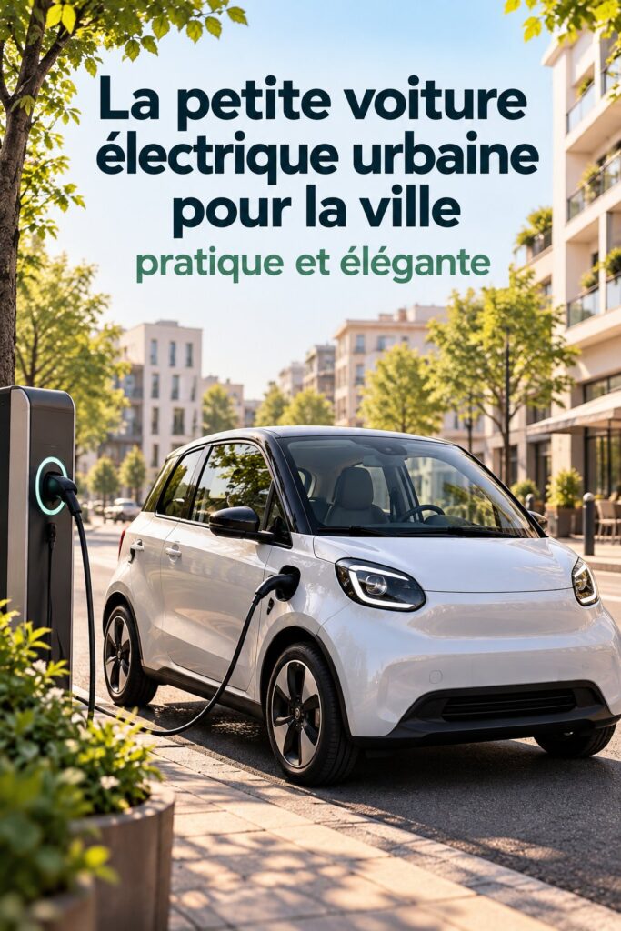Vue extérieure du Smart EQ Forfour en milieu urbain, une voiture électrique moderne.
