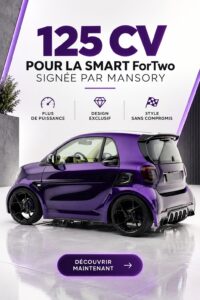 Smart ForTwo Mansory avec design élégant et 125 CV