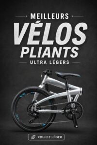 Un vélo pliant léger au design moderne, idéal pour les trajets urbains.