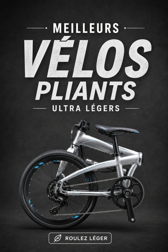 Un vélo pliant léger au design moderne, idéal pour les trajets urbains.