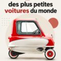 Une petite voiture électrique garée en ville, symbolisant la praticité et l'innovation.