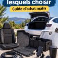 Accessoires Tesla en promotion, montrant une sélection esthétiquement agréable.