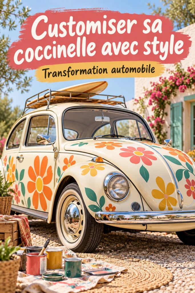 Une Coccinelle modernisée avec un design sexy et attrayant, mettant en valeur son caractère unique.