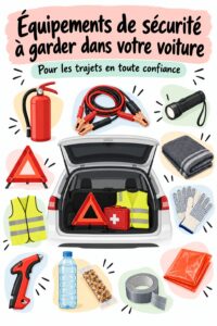 Équipements de sécurité automobile alignés sur le tableau de bord d'une voiture électrique.