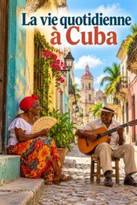 Une vue colorée de la Muchacha de Cuba lors d'une fête locale, avec des danses traditionnelles.