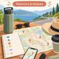 Image d'une voiture bien organisée pour un road trip tranquille.
