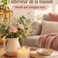 Intérieur décoré avec des touches féminines et girly, créant une ambiance chaleureuse.