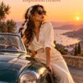 Un beau modèle de voiture sportive en pleine nature avec des éléments de mode.