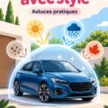 Une voiture électrique protégée dans un garage moderne.