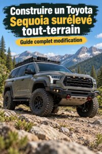 Christian et Sophie explorent un sentier tout terrain avec leur Toyota Sequoia 2025 adapté aux aventures.