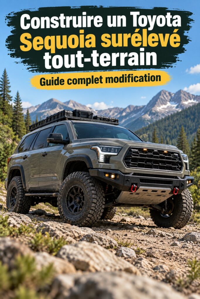 Christian et Sophie explorent un sentier tout terrain avec leur Toyota Sequoia 2025 adapté aux aventures.